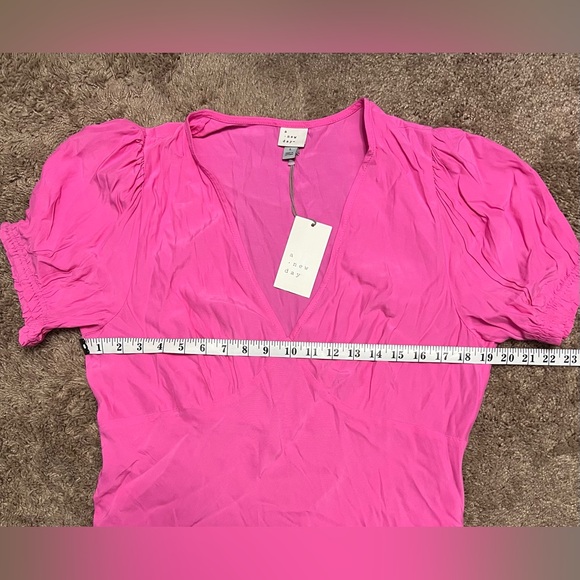 NWT A New Day Pink V-Neck Maxi Dress - Picture 2 of 4